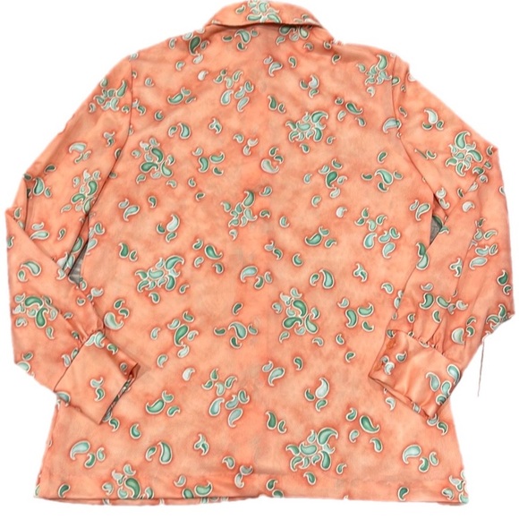Vintage 70s Polyester Button Down Shirt - Picture 12 of 15